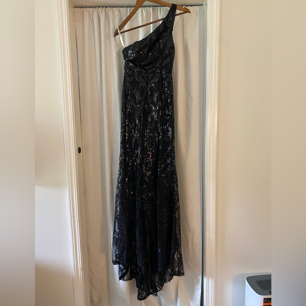 Elegant Black Sequin Gown